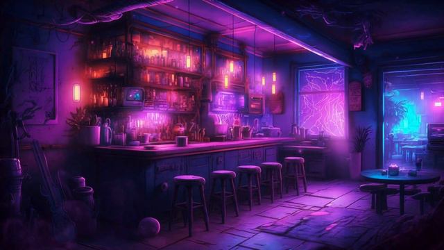 Cyberpunk Bar Lofi Music Mix, Lofi Beats to Game, Relax, Chill, Work, Meditate, Sleep, Study смотреть онлайн