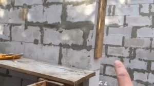 #34. Кладка стен из газоблока: армапояс первого этажа, опалубка, арматурный каркас. ДОРОГА К ДОМУ.
