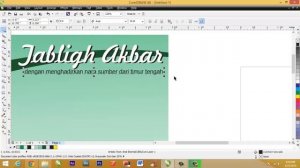 Cara membuat pamflet tabligh akbar sederhana dengan corelDRAW x6