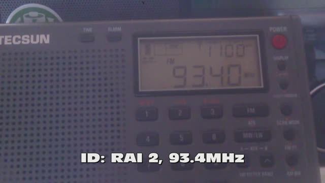 16.06.2019 07:27UTC, [Es], RAI Radio 2 и ещё станция на частоте, Италия, 93.4МГц