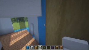 Small and simple modern house in Minecraft