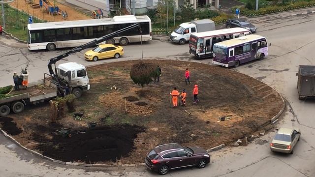 Озеленение и благоустройство в Новой Трёхгорке