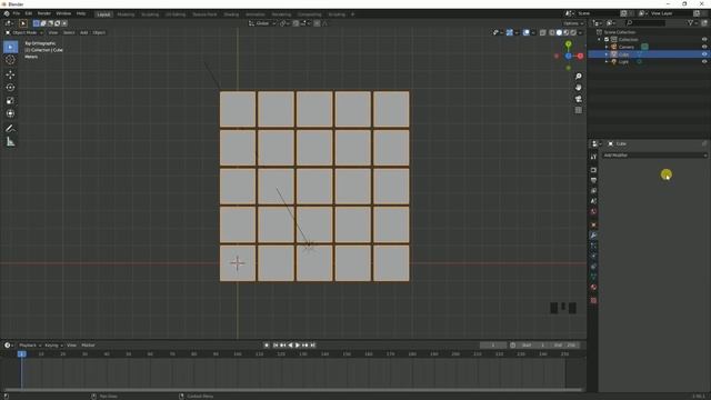 Blender 3d. Разделить массив на отдельные объекты (модификатор "Array")
