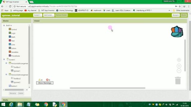 MIT APP INVERTOR #15  spinner tutorial in tamil смотреть онлайн