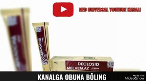 DECLOSID KREMI HAQIDA MA'LUMOT. ДЕКЛРСИД КРЕМИ ХАҚИДА МАЬЛУМОТ. #ДЕКЛОСИД #DEKLOSID #DEKLOCID