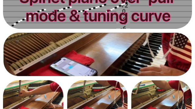 Spinet piano (over-pull mode & tuning curve) смотреть онлайн