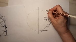 Как нарисовать портрет  девушки в профиль. Рисунок карандашом.