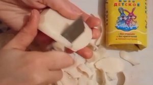 резка мягкого Детского мыла от Невской косметики / asmr soap / soap cutting