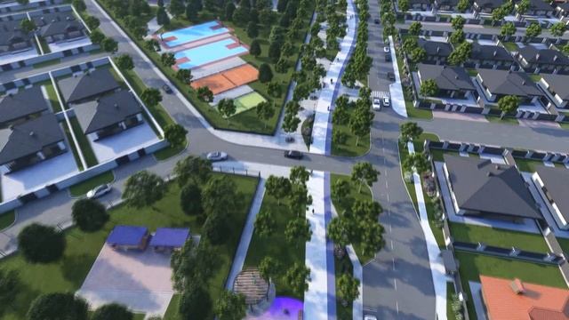 3D проект жилого квартала "Долина роз"