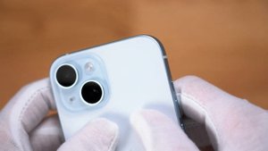 Apple iPhone 15 Blue Unboxing 128 GB + Comparison to 15 Pro Aesthetic ASMR