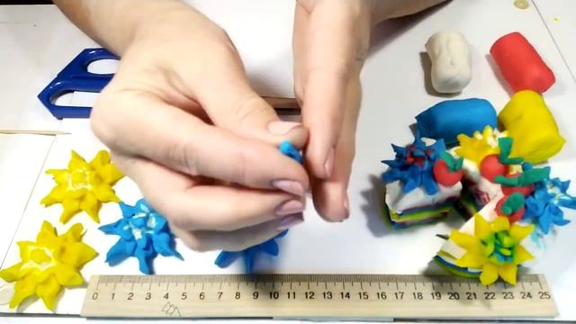 Как сделать еду из пластилина. Праздничный торт. смотреть онлайн