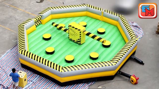 Надувной батут "Увернись от палки" диаметр 9 м от "БатутМастер" смотреть онлайн