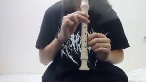 Разучиваем мелодию на блокфлейте. Хор "Славься" М Глинка 1 часть