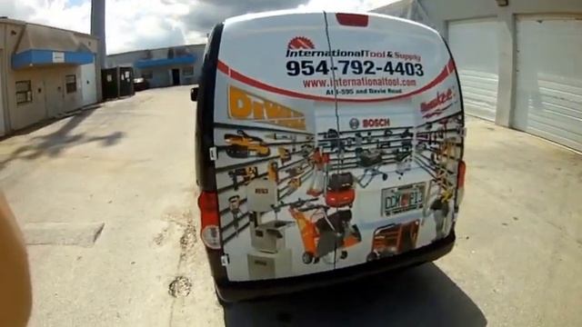 How To Wrap Nissan NV 200 Car Wrap Davie Florida смотреть онлайн