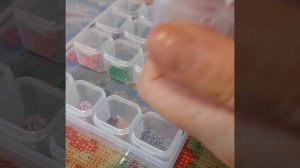 Как начинать алмазную мозаику. Обзор органайзера для страз. #diamondpainting #алмазная #лайфхаки