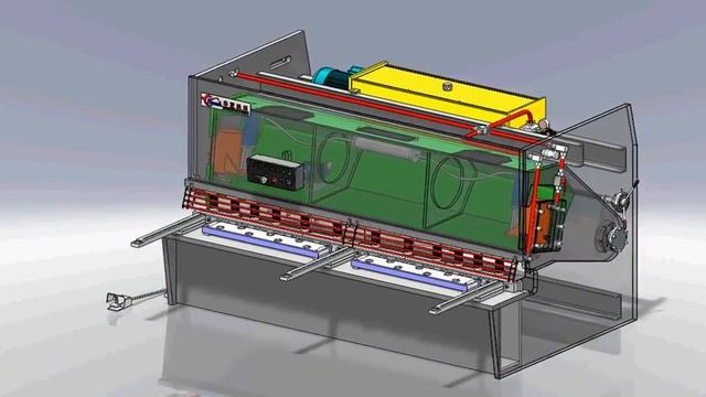 Гидравлические гильотинные ножницы модели HCQ ( Принцип работы) смотреть онлайн