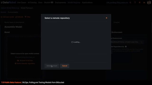 Custom Models in DataRobot | Bitbucket Integration for Pulling, Testing and Deploying Models смотреть онлайн