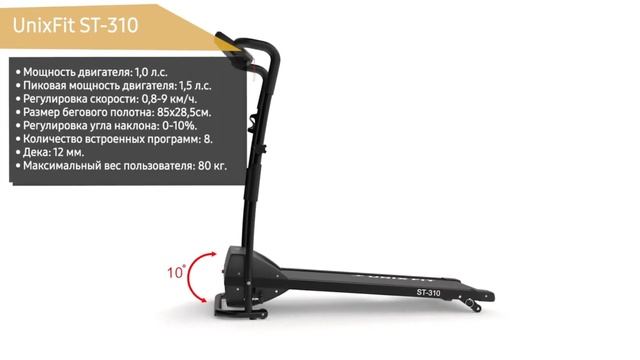 Беговая дорожка UNIXFIT ST 310 - обзор, характеристики, использование