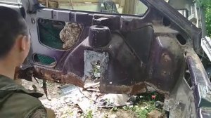 ваз 2108, самодельные части кузова (латки) за место сгнивших.