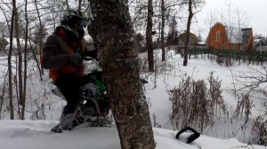 Сноубайк. Гусеничный модуль для питбайка 150 кубов