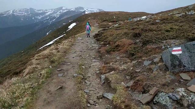 Спуск с горы Поп Иван по Черногорскому хребту смотреть онлайн