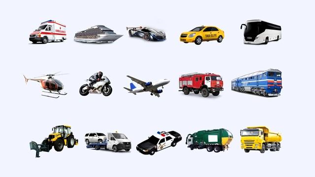 Видео для детей. Транспорт и Спецтехника. Машинки. Street Vehicles Cars and Trucks for Kids смотреть онлайн