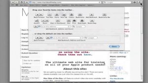 Customize toolbar in Safari with Mac OS 10.6