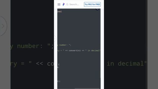 C++ program to convert BINARY to DECIMAL❤️❤️#convert #binary #decimal #program #programming #learn