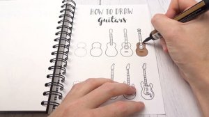 How to draw guitars 🎸 - Easy things to draw!