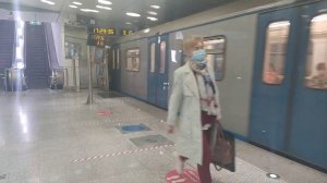 Moscow metro/ Метропоезд ОКА на станции "Солнцево". СОЛНЦЕВСКАЯ ЛИНИЯ (8а).