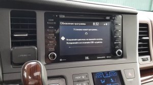Обновление ПО Штатного ГУ с версии 1023 на версию 1170 Toyota Sienna 2018