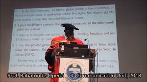 6th Inaugural Lecture - Professor Babatunde O. J. Opeibi