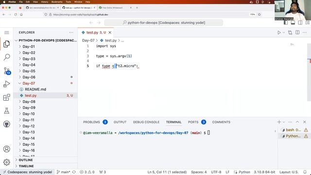 Day-7 | Conditional Handling | IF, ELSE, ELSE IF | Python for DevOps #python  #abhishekveeramalla