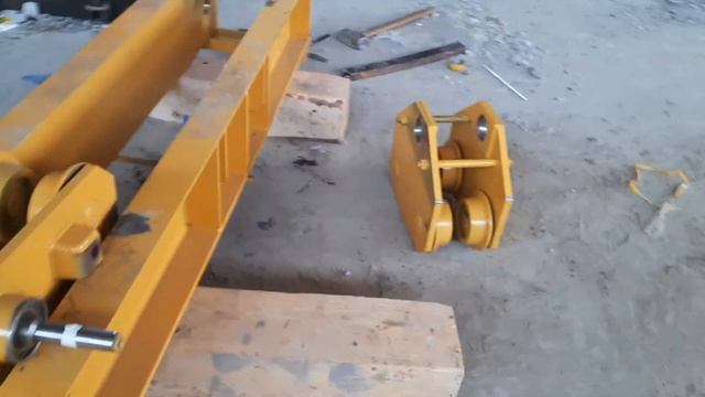 Монтаж подвесной кран-балки 10 тоннн !!! смотреть онлайн