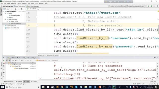 Selenium with Python tutorial series 004 - Unit Testing #Python #Selenium #SeleniumWithPython