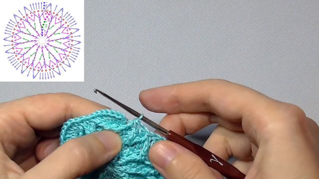 Рельефная снежинка крючком | Снежинка крючком для начинающих | Snowflake crochet