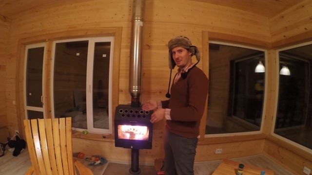 Камин termofor Inox в каркасном/СИП доме смотреть онлайн