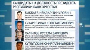 На пост главы Башкортостана претендуют 4 кандидата