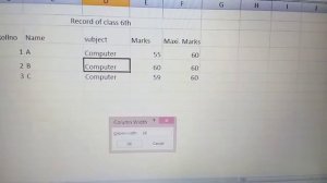 How to change row height and column width in excel