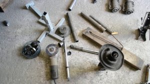 Самоделки из отработанных амортизаторов. Козелки.