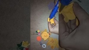Роза из фоамирана по шаблону.