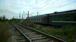 Тепловоз 2ТЭ10УТ-0043А с пригородным поездом №6743/6741 Бузулук — Самара