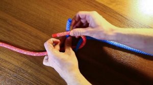 Прямой узел. Как вязать. Рифовый узел