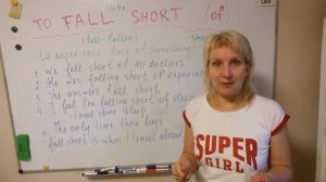 EN - TO FALL SHORT OF smth - meaning (значение с примерами)