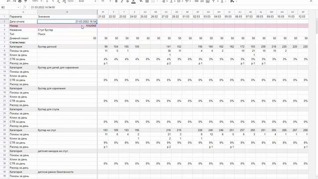 Автоматический сбор статистики рекламных кампаний Wildberries смотреть онлайн