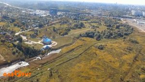 Плавающий экскаватор, очистка реки