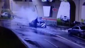 падение авто с моста в Сочи