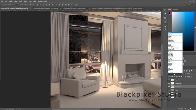 Blackpixel Studio | Tutorial Maquete Eletrônica VRay 3.4 - Pós Produção no Photoshop #10 смотреть онлайн