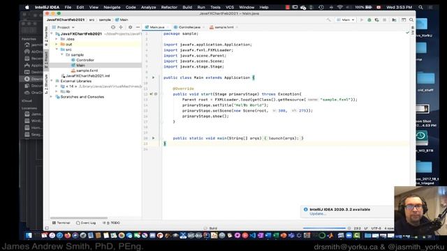 Practical Java:  Line Graph in Java FX (v2)