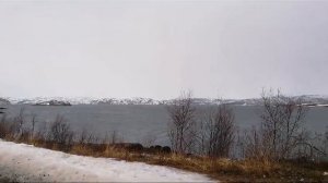 Норвегия На севере страны .Конец апрель но очень хородно ещё снег идет